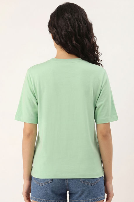 Zivame Peanuts Knit Cotton Loungewear Top - Quiet Green — image 5
